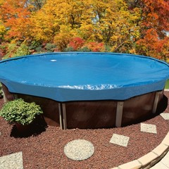 In The Swim Round Winter Covers 24 ft Blue Above Ground Winter Cover
