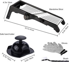 7-in-1 Adjustable Stainless Steel Mandoline Vegetable Food Slicer for Kitchen