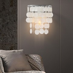 9.45*11.02in Wall Mount Light Sea Shell Shape Lighting Fixture Wall Sconce 110v