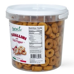 Tarallini with Chili Pepper, 2.2 lb (1 kg) – Vegan – by Food to Live