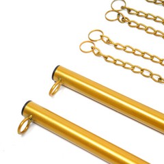 2x Clothing Hanging Rack Metal Gold Garment Storage Organizer Clothes Rack