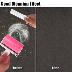 Sticky Lint Roller Clean Pet Hair Remover Washable Reusable Set of 2 Travel Size