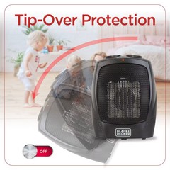 BLACK+DECKER Personal Ceramic Indoor Heater Black