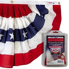 Valley Forge® American Fan Flag 1.5′ x 3′ Polycotton Sentinel® 100% Made in…