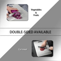 Titanium Cutting Board 100% Pure Non-Stick Double-Sided 11×15.5″ in for Kitchen