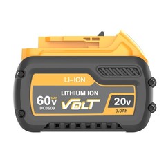 2- Pack for 12Ah DEWALT 20V/60V FLEX VOLT Lithium-Ion Battery DCB609 DCB612 NEW
