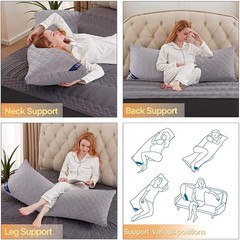 Body Pillows for Adults Long Pillows for Sleeping 21×54 in Firm Full Body Pillow
