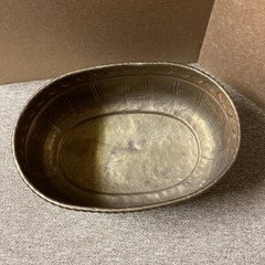 Vintage Brass Indoor Oval Planter 15” Long 6” Tall 10.25” Wide Big & Beautiful