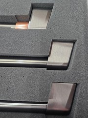 GE CAFE FRENCH DOOR REFRIGERATOR HANDLE SET CXLB3H3PMBT BRUSHED BLACK 3 PC