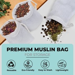 Biglotbags – Premium Poly Cotton Double Drawstring Reusable Muslin Bags