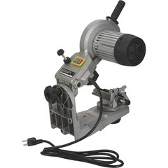 Strongway Electric Chainsaw Sharpener, 110V, 1/4in. to 3/4in. Pitch, 3400 RPM
