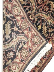 Agra Jaipur 3X12 Oriental Runner Rug Wool Hand-knotted Floral Hallway Carpet