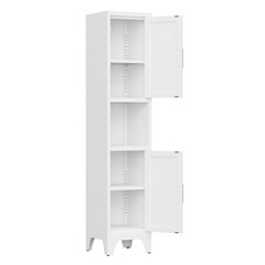61”H Farmhouse Kitchen Pantry Cabinet with Shelves Metal Cabinet for Home,office