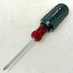 Crescent 2501 Screwdriver, 6.5″ Long #1 Phillips Tip, Cushion Grip Made in USA