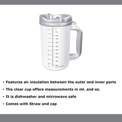 Whirley-DrinkWorks! Reusable Insulated Drinking Mug Clear Plastic 20 oz.