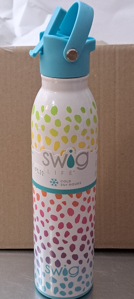 Swig Life “Wild Child” 20 Oz Water Bottle Flip And Sip Lid New!