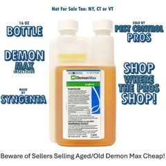 16 Oz Demon Max Pest Insect Control Insecticide 25.3% No Shippin to NY CT or VT