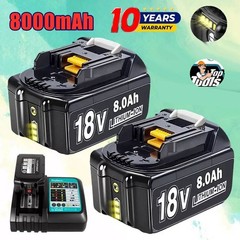 8.0Ah For MAKITA 18V 12.0Ah LITHIUM-ION LXT BL1860B-2 BL1850 Battery/ Charger