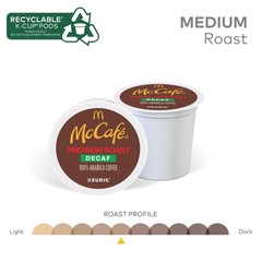 McCafe Premium Roast Decaf Coffee Keurig K-Cup Pods Decaf 96 ct Packs of 24