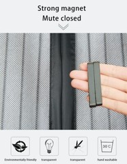 Magnetic Screen Door Heavy Duty Hands-Free Mosquito Mesh Anti Bugs Fly Curtain