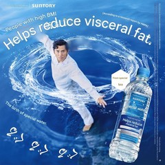 Suntory Tokusui 600ml x 24pk Reduces Visceral Fat Functional Mineral Water Japan