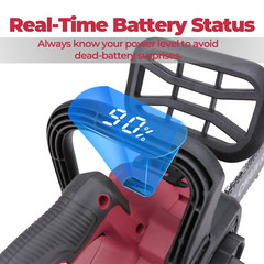 12 inch Cordless Chainsaw For Milwauke M18 Battery Top Handle Brushless 1200W