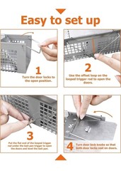 HOMESTEAD No Kill Live Trap – 10″x3″x3″ Cage – Small Animal
