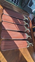 5 ceiling fan blades (slightly used) as shown (ONLY SELLING BLADES)