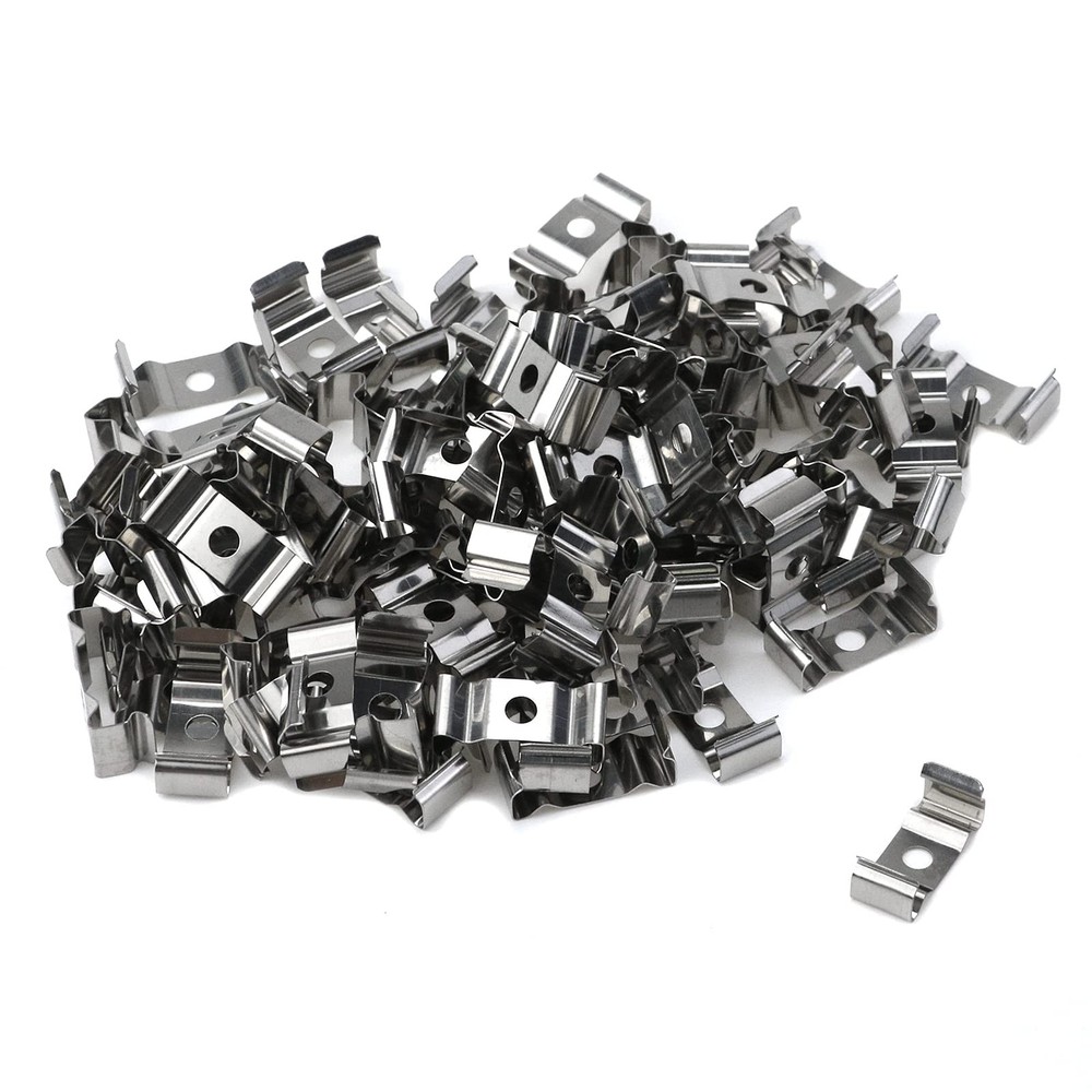 100PCS Iron Silver 0.90″ Length T5 Clips, T5 Light Clips, Bracket Hanger for …