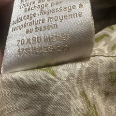 WILLIAMS-SONOMA Tablecloth ELLA FLORAL Green/Tan 70 X 90 Spring/Summer! FRESH