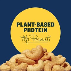 Planters Deluxe Lightly Salted Whole Cashews, 18.25 oz Canister Free Shipping