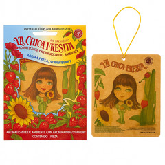 15 pack LA CHICA FRESA /Strawberry Car Air Freshener Aromatizante Mexico