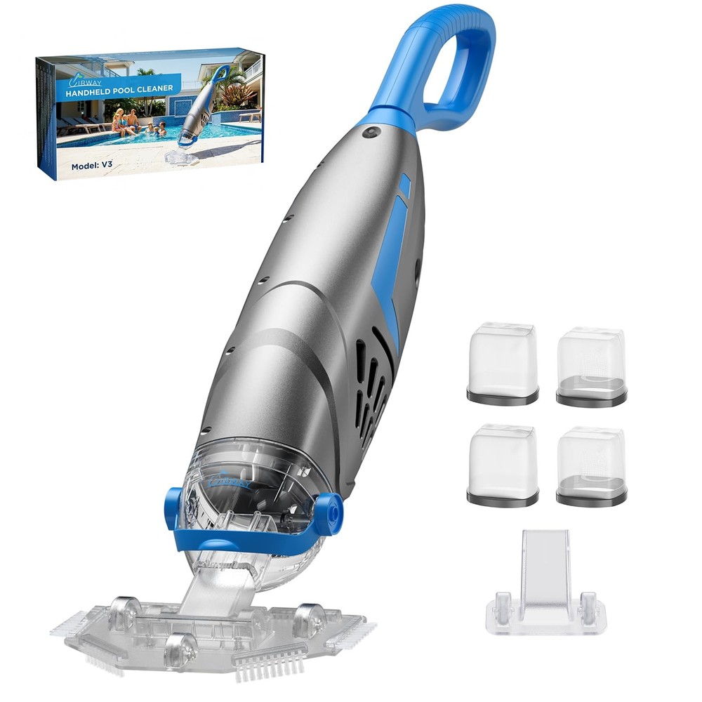 UIRWAY V3 Pool Vacuum for Above Ground Pools Upgraded 26.5 GPM High Powerful