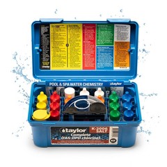 K-2006-SALT FAS-DPD, 9-in-1 Pool & Spa Test Kit, Free & Combined Chlorine, pH…
