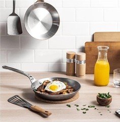 De Buyer Mineral B Pro 9 3/8″ Carbon Steel Fry Pan. SEASONING SERVICE AVAILABLE.