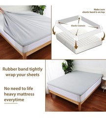 Fitted Bed Sheet Holders & Straps – Secure Elastic Sheets to Mattress…