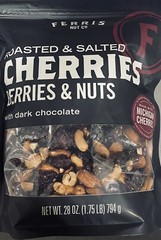 FERRIS NUT Co Roasted & Salted Cherries Berries & Nuts Dark Chocolate 28 oz 6 PK
