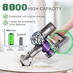 9.5Ah For Dyson V6/V7/V8 Battery DC58 SV10 SV11 Animal Absolute Li-Ion Battery