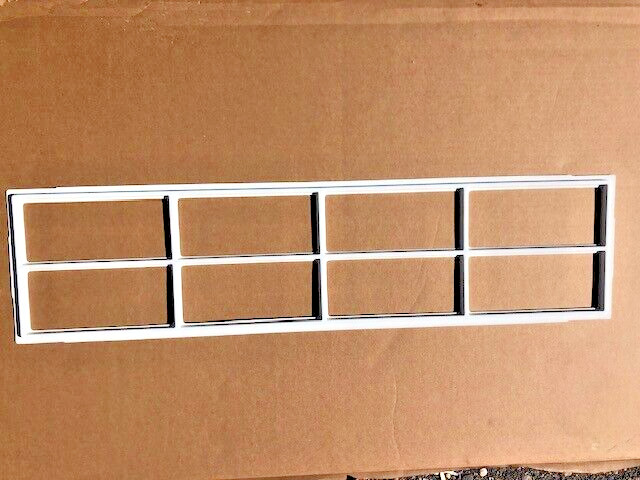 Garage Door Window Insert, Wayne Dalton, Long Panel, Stockton 8 Lite, White