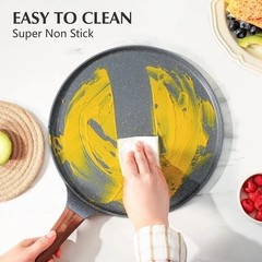 Crepe Pan Nonstick Griddle 10 Inch Swiss Granite Coating Skillet Induction