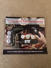 Taylor 2-Piece Digital Thermometer Bundle -Instant Read & Laser Infrared Surface