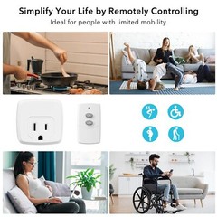 HBN Remote Control Outlet with 100FT RF Signal, Wireless On Off Switch Plug