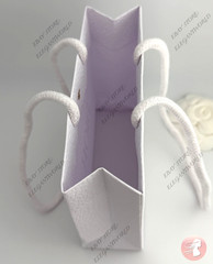 Dior Small Classic White Textured Paper Gift Bag New SMALL 5 x 5.75 x 2