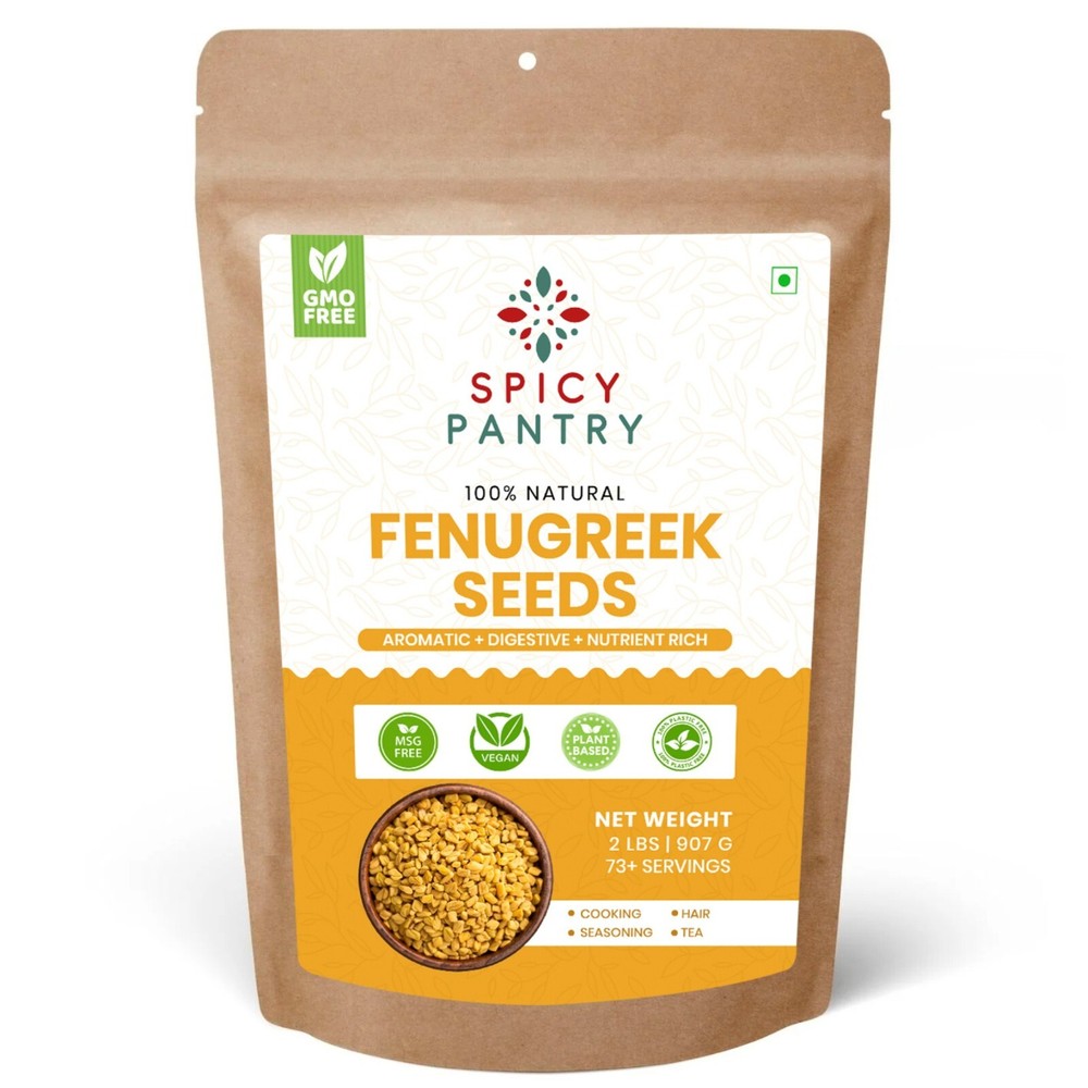 Fenugreek (Methi) Seeds Whole – 2 LBS Premium Spice for Cooking & Sprouting