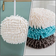 1pcs Random Hanging Chenille Absorbent Hand Towel Balls