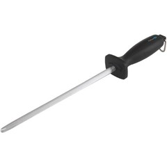 Smith’s 9 In. Sharpening Steel SP-50028 Carbon Steel,Steel Black 027925500286