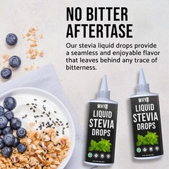 WHYZ Liquid Stevia Drops 8oz Plant-Based, Zero Calorie Sweetener, 1,183 Servings