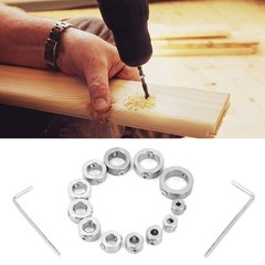 Drilling Limit Ring Depth Stop Collar Stainless Steel Carbon Drills 12 PCS