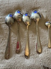 Wm A Rogers 72pc Nickel Silver Japan Flatware Wheat/Feather pattern Nakazato