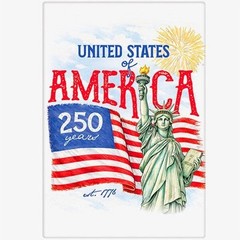 Mary Lake-Thompson USA 250 Years Celebration July 4th Flour Sack Kitchen Towel